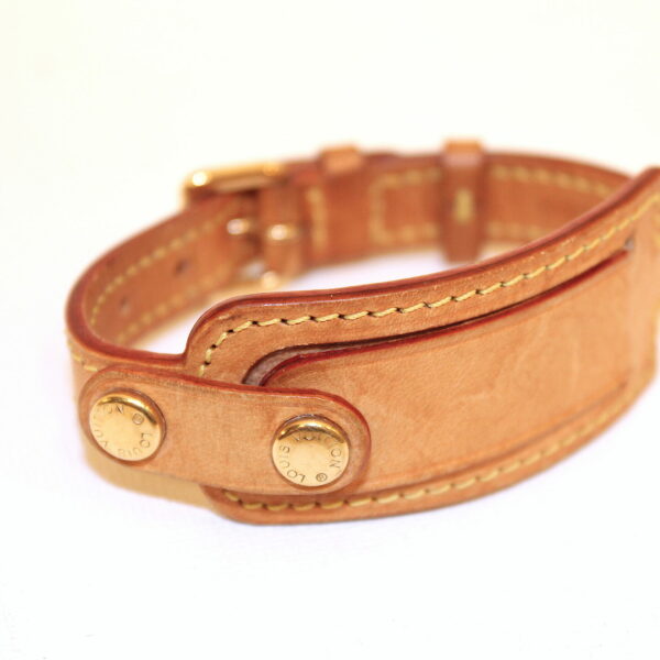 Louis Vuitton Armband Leder Braun