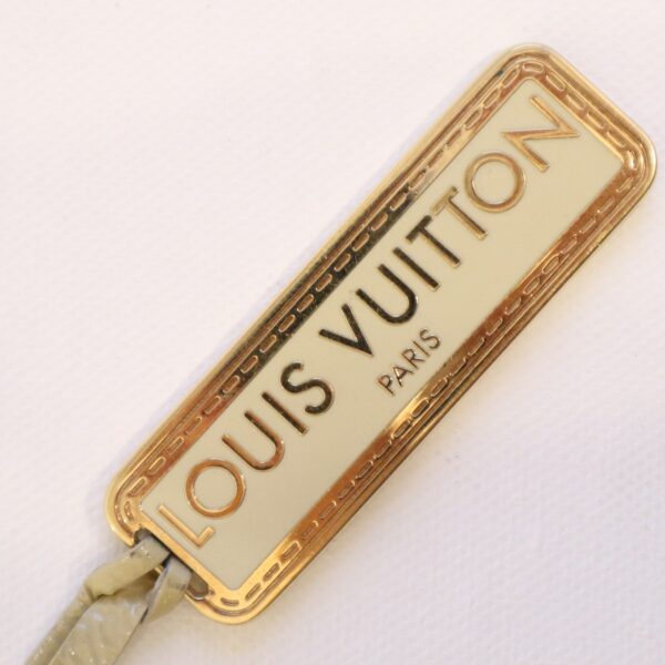 Louis Vuitton Schriftzug Anhänger Weiß