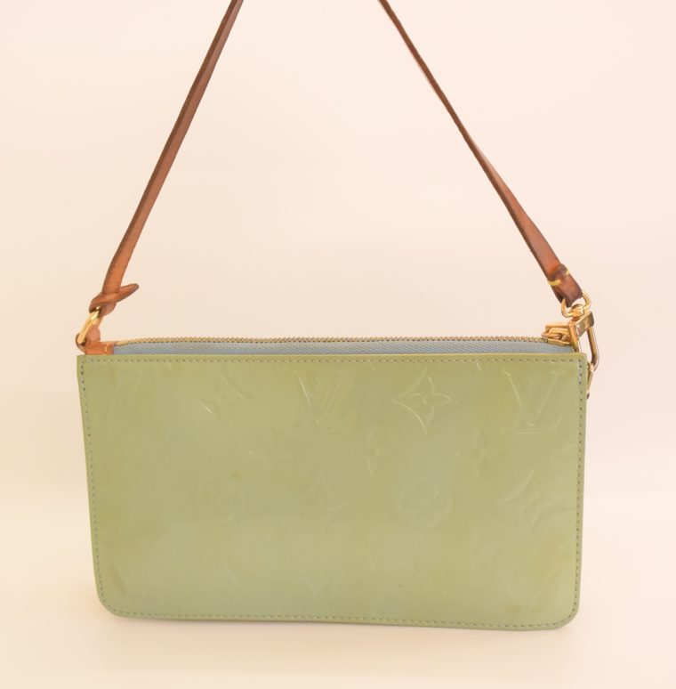 Louis Vuitton Clutch Pochette Lexington blau Vernis Leder-10349