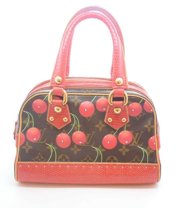 Louis Vuitton Sac Femior Eidechsenleder Cerise -0