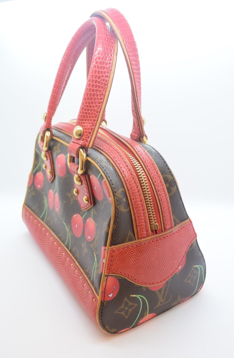 Louis Vuitton Sac Femior Eidechsenleder Cerise -11624