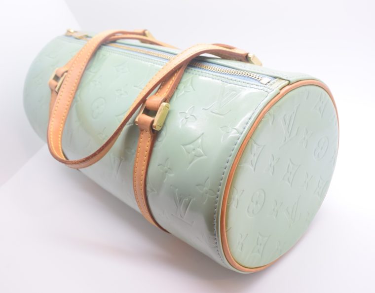 Louis Vuitton Tasche Bedford türkis Vernis Leder -12845