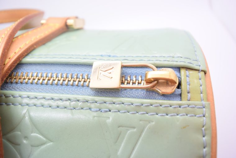 Louis Vuitton Tasche Bedford türkis Vernis Leder -12852