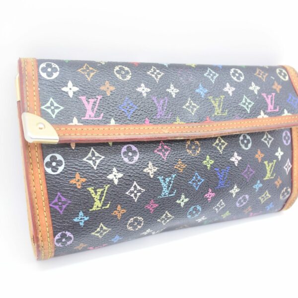 Louis Vuitton Geldbörse Porte Tresor Multicolor Schwarz