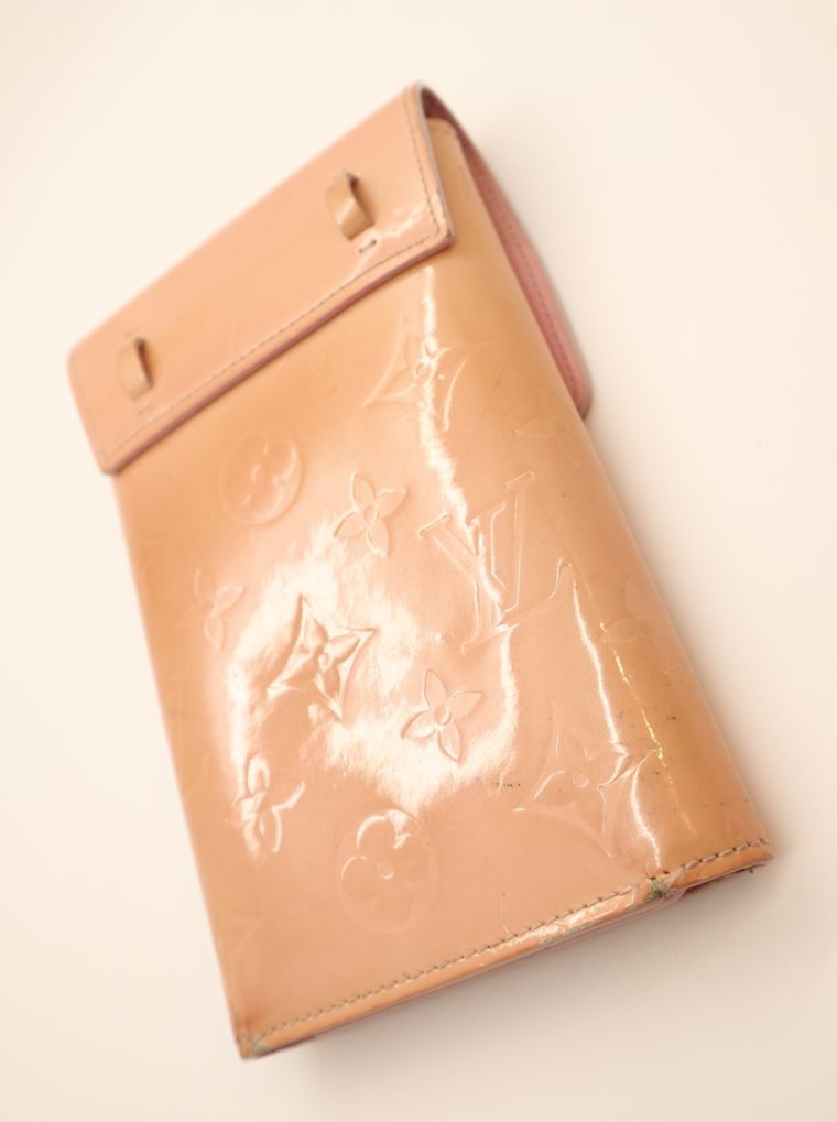 Louis Vuitton Geldbörse Tasche Walker Clutch rosa Vernisleder-13727