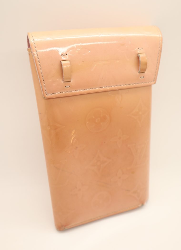 Louis Vuitton Geldbörse Tasche Walker Clutch rosa Vernisleder-13726
