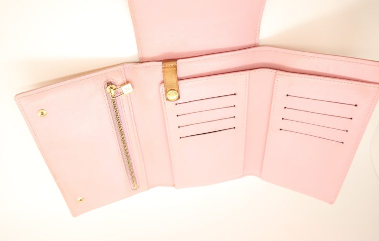 Louis Vuitton Geldbörse Tasche Walker Clutch rosa Vernisleder-13733