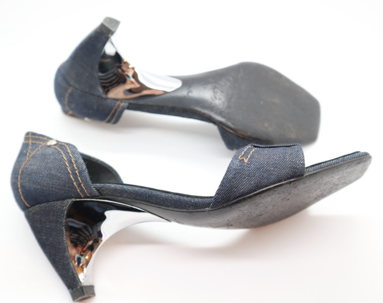 Louis Vuitton Pumps Jeans blau 37-14301