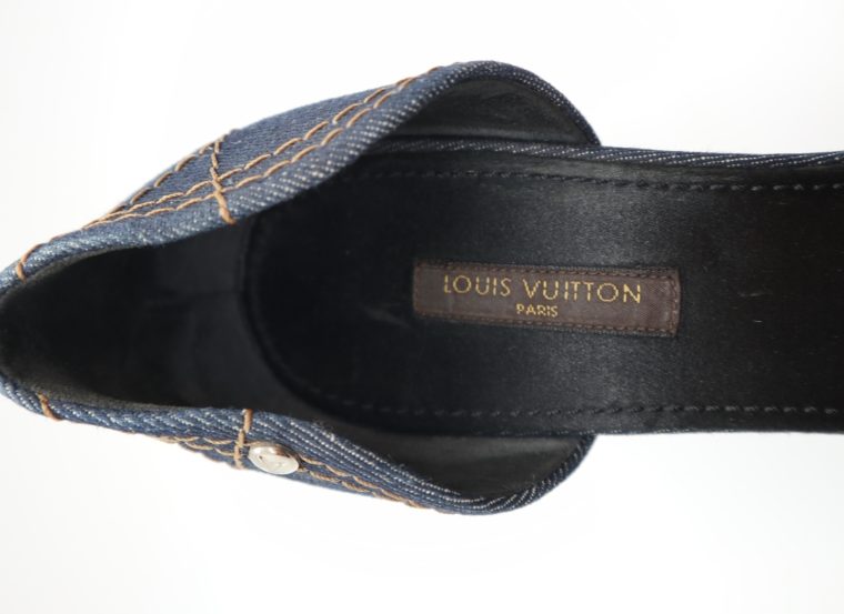 Louis Vuitton Pumps Jeans blau 37-14302