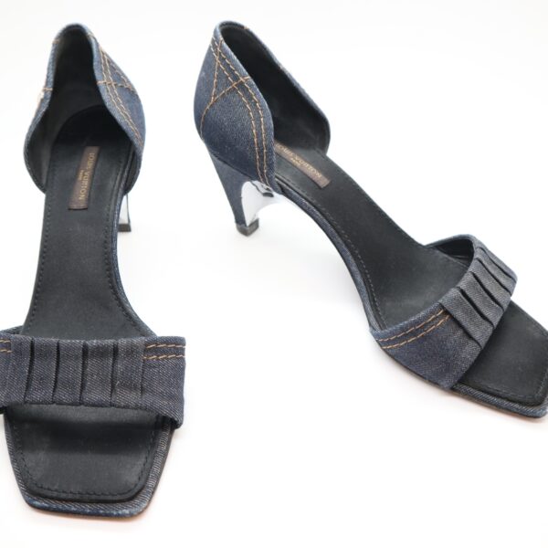 Louis Vuitton Pumps Jeans blau 37