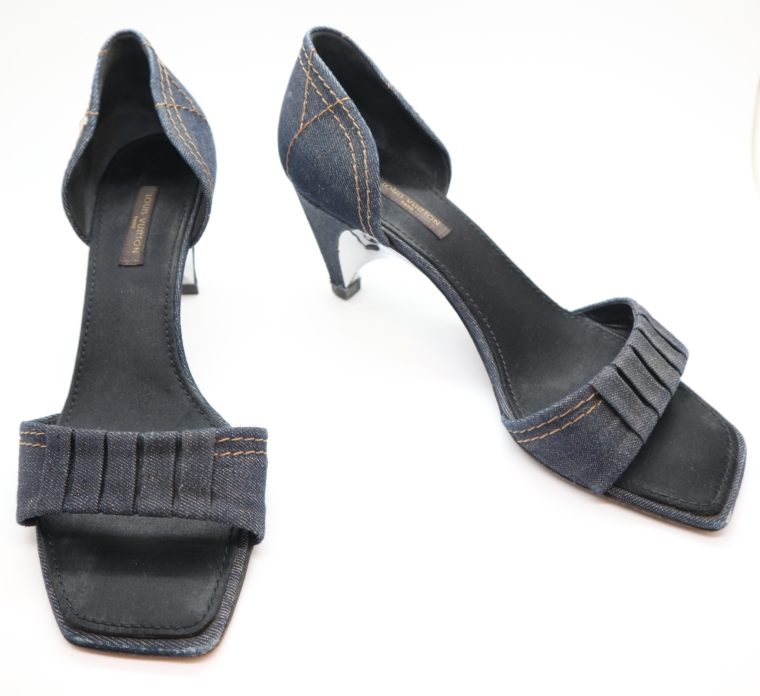 Louis Vuitton Pumps Jeans blau 37-0