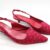 Louis Vuitton Pumps Satin Rot Gr.38