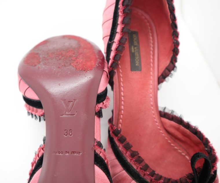 Louis Vuitton Pumps rosa Satin 38-14324