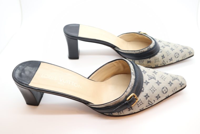 Louis Vuitton Pumps Min Lin grau 40 1/2-14346