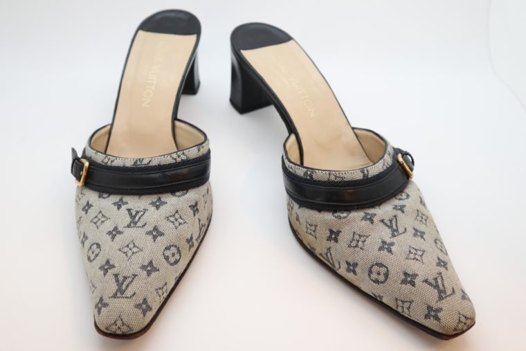 Louis Vuitton Pumps Min Lin grau 37 1/2-14350