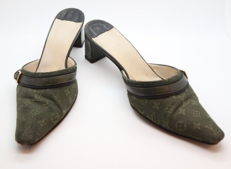 Louis Vuitton Pumps Mini Lin khaki 37-14356