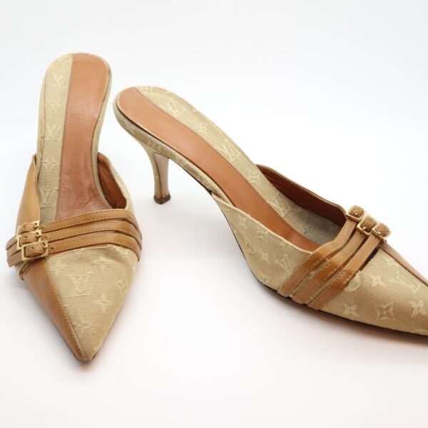 Louis Vuitton Pumps Mini Lin beige 39 1/2-14377