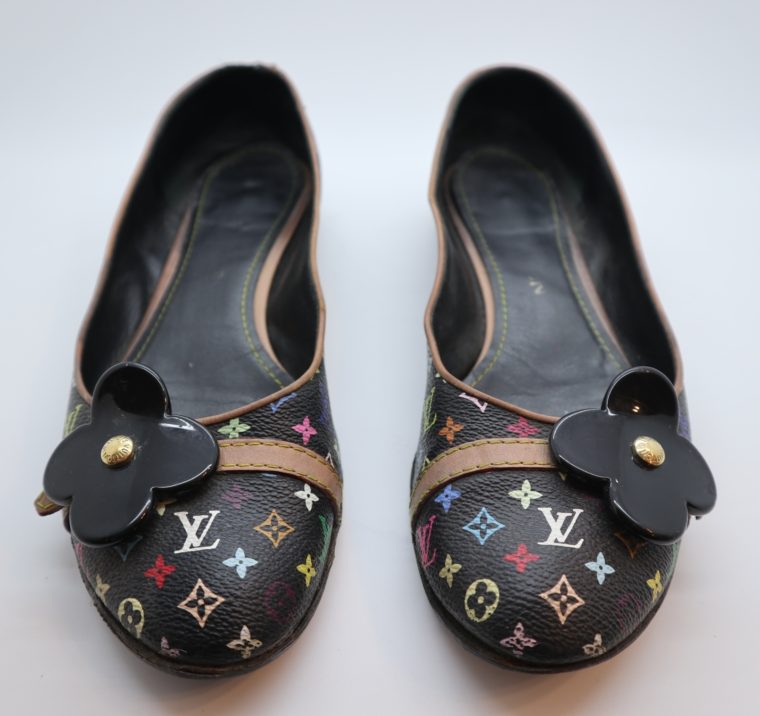 Louis Vuitton Ballerinas Multicolor schwarz 37 1/2-14421