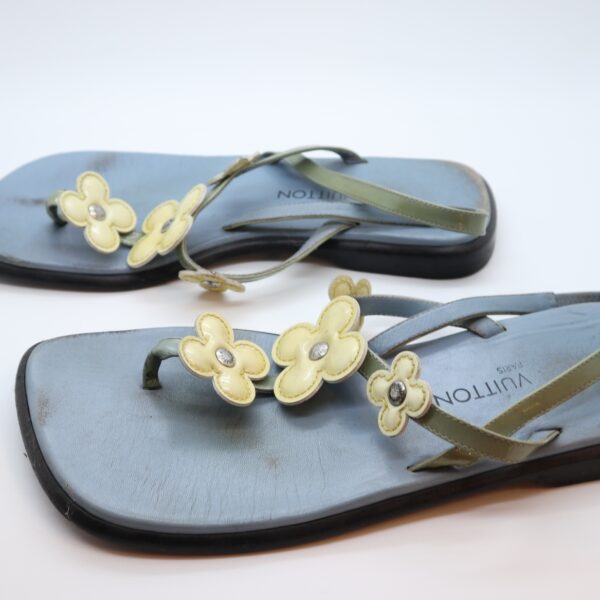 Louis Vuitton Sandalen Flip Flops blau 38