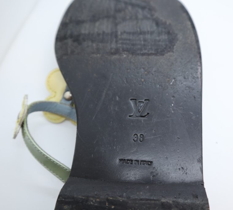 Louis Vuitton Sandalen Flip Flops blau 38-14425
