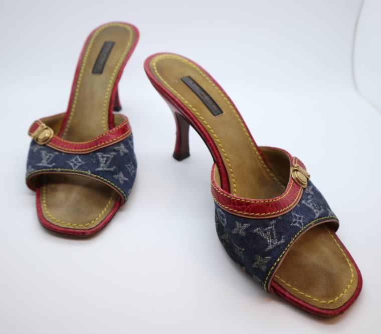 Louis Vuitton Pumps Krokodilleder Jeans 37 1/2-0
