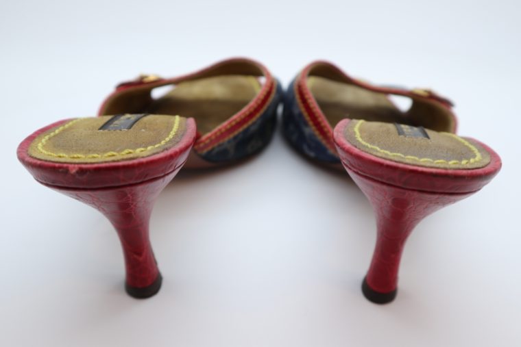Louis Vuitton Pumps Krokodilleder Jeans 37 1/2-14442