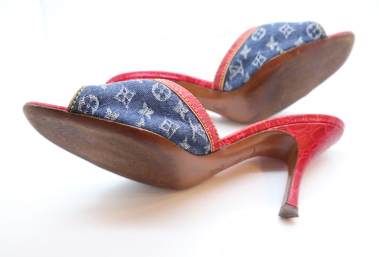 Louis Vuitton Pumps Krokodilleder Jeans 39-14455