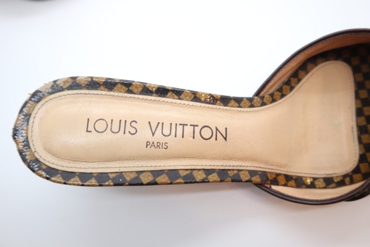 Louis Vuitton Pumps Damier Ebene 37 1/2-14470