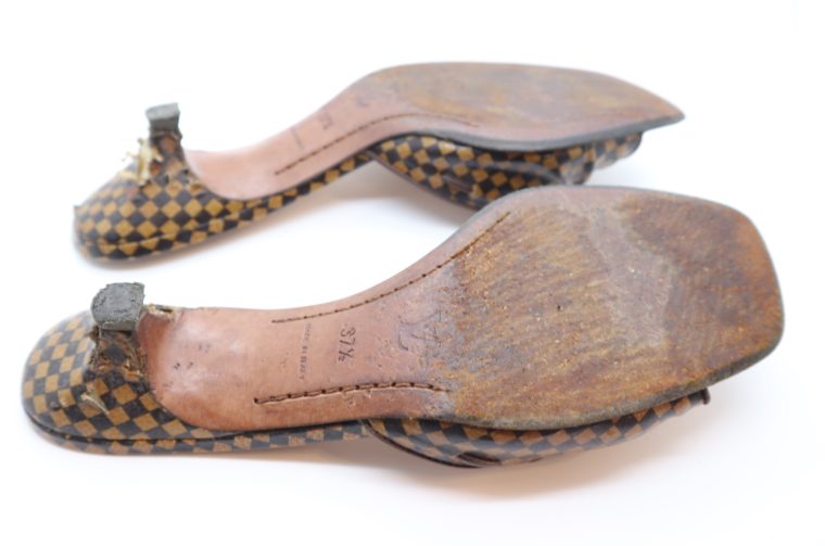 Louis Vuitton Pumps Damier Ebene 37 1/2-14469