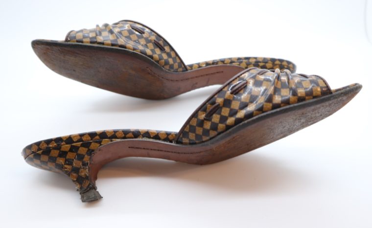 Louis Vuitton Pumps Damier Ebene 37 1/2-14471