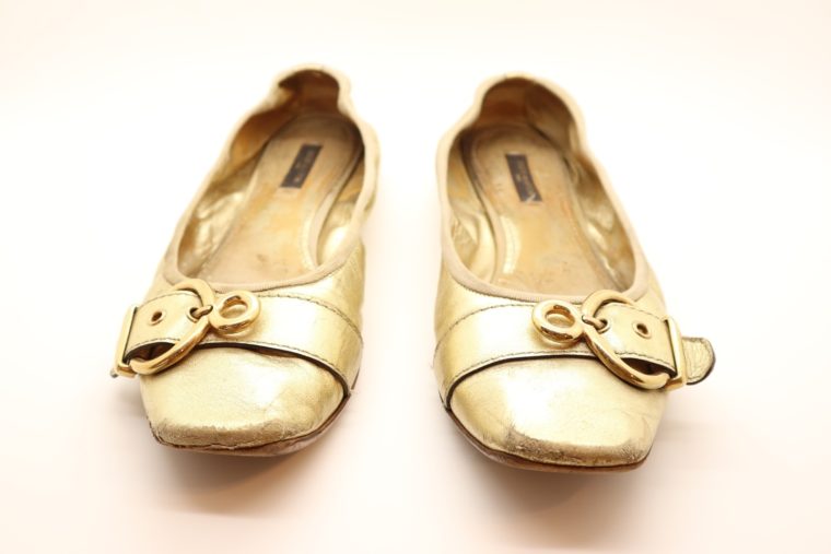 Louis Vuitton Ballerinas gold 39 1/2-14614