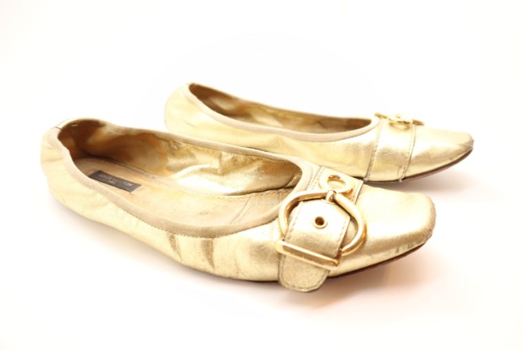 Louis Vuitton Ballerinas gold 39 1/2-0