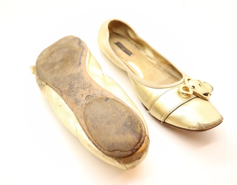 Louis Vuitton Ballerinas gold 39 1/2-14616