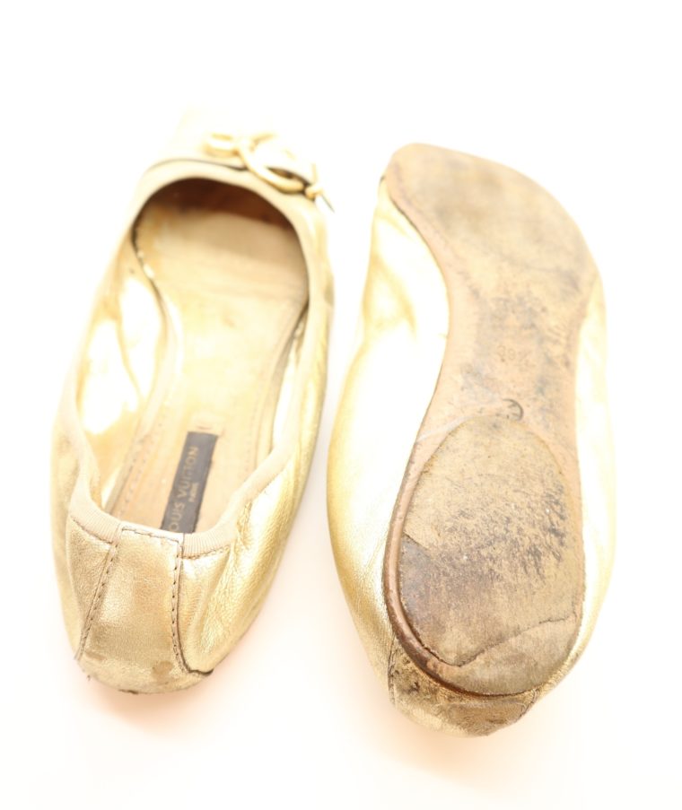 Louis Vuitton Ballerinas gold 39 1/2-14618