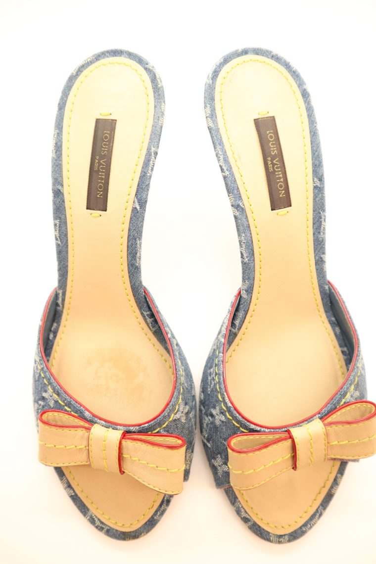 Louis Vuitton Pumps Jeans Denim 38 1/2-14633