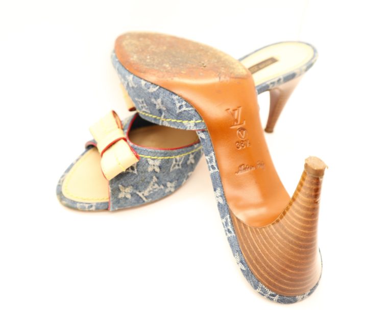 Louis Vuitton Pumps Jeans Denim 38 1/2-14631
