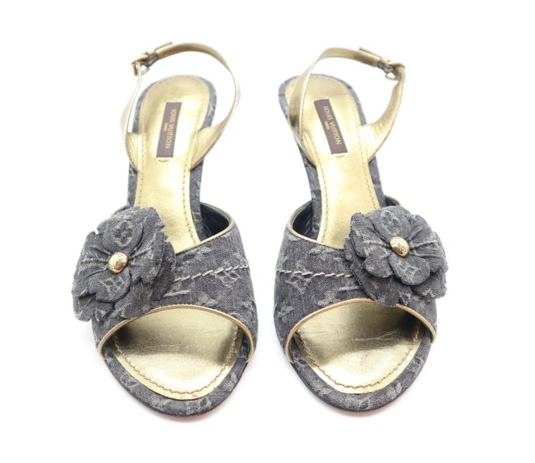 Louis Vuitton Pumps Jeans gold 37-14675