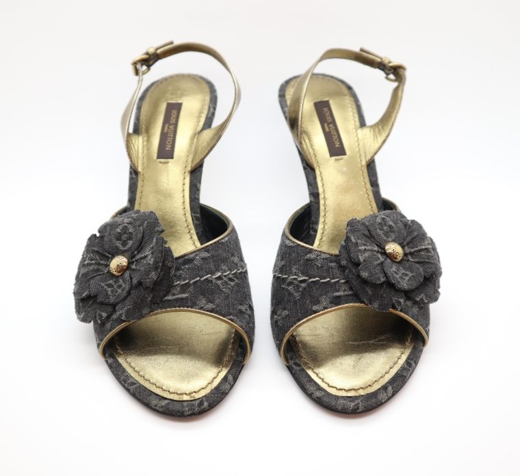 Louis Vuitton Pumps Jeans gold 37-14677