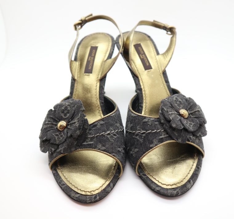 Louis Vuitton Pumps Jeans gold 37-14682