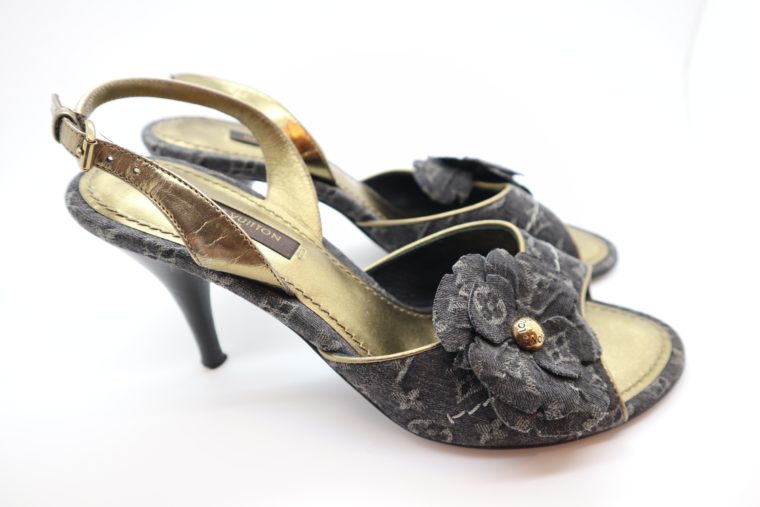 Louis Vuitton Pumps Jeans gold 37-14683