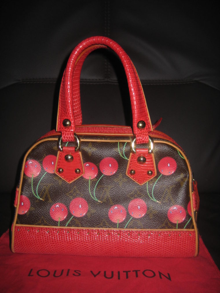 Louis Vuitton Sac Femior Eidechsenleder Cerise -1069