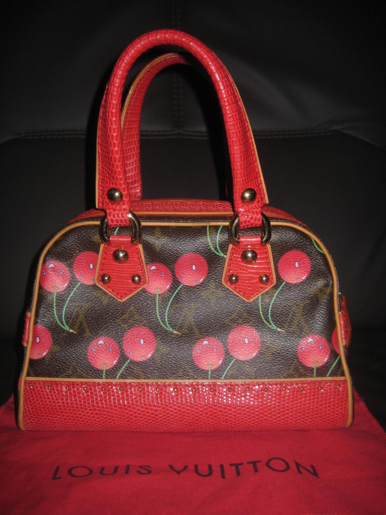 Louis Vuitton Sac Femior Eidechsenleder Cerise -1072