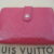 Louis Vuitton Geldbörse pink Viennois Gedbörse