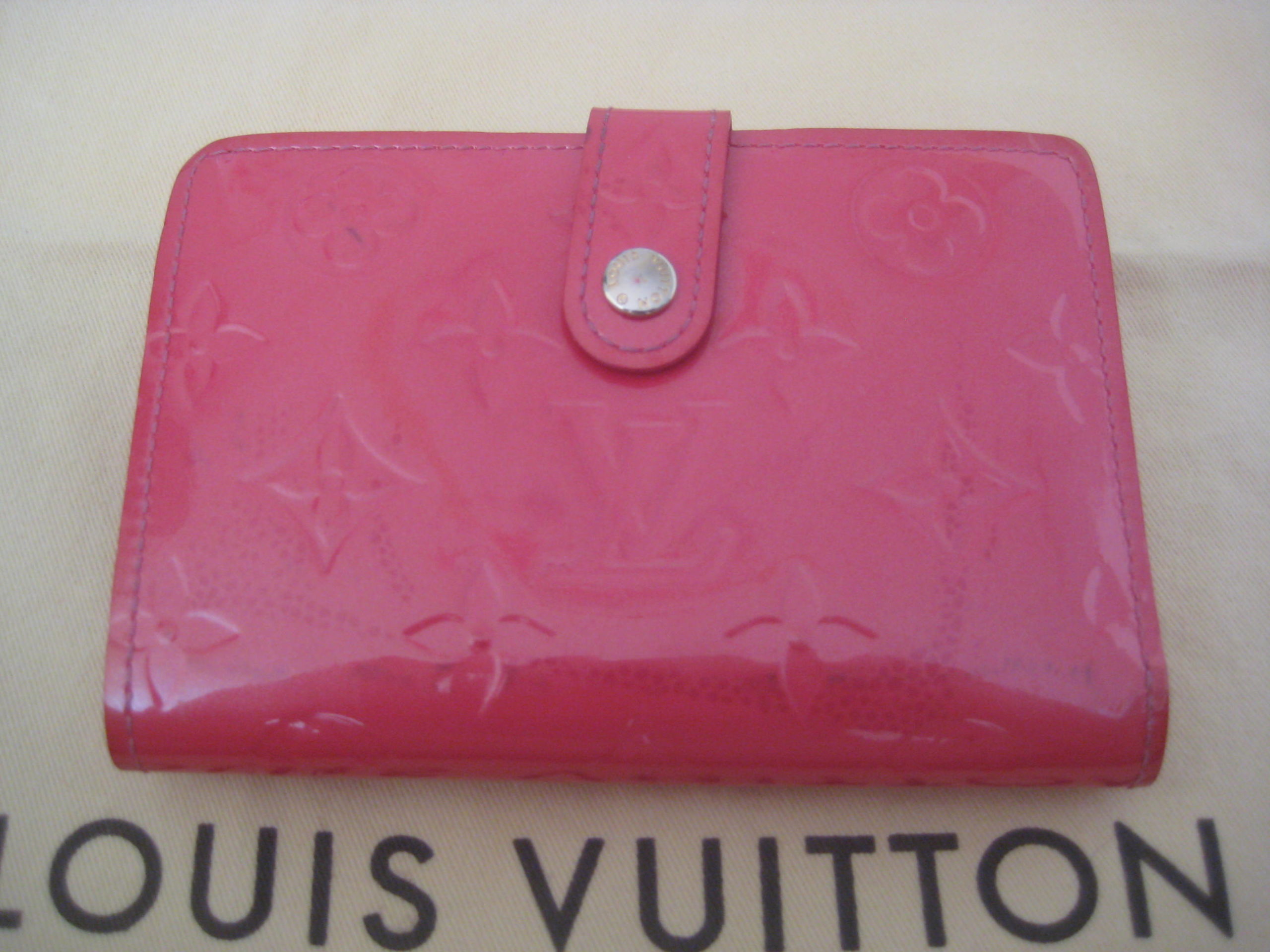 LOUIS VUITTON Damen Zippy Portemonnaie aus Leder in Rosa / Pink