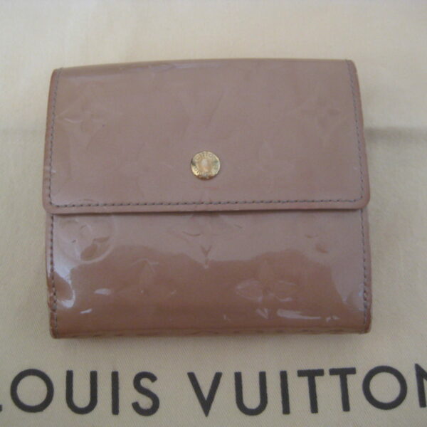 Louis Vuitton Geldbörse Elise Vernisleder beige