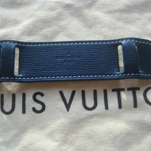Louis Vuitton Schulterriemen Rutschstopp blau Leder