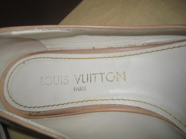 Louis Vuitton Ballerinas 37 1/2 Multicolor weiß-1460