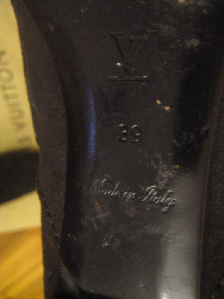 Louis Vuitton Stiefel braun 39 Leder-1492