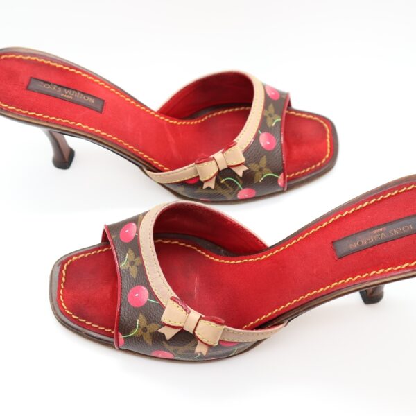 Louis Vuitton Pumps Cerise Takashi Murakami Cherry Monogram Rot Braun Gr.39