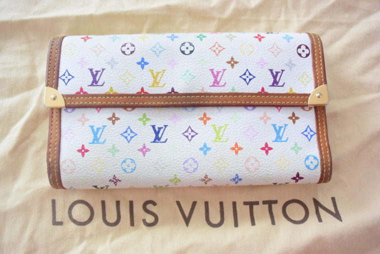 Louis Vuitton Geldbörse Multicolor weiß-0